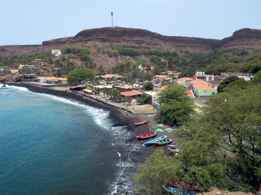 Vista da cidade da Praia, ilha de Santiago, Cabo Verde